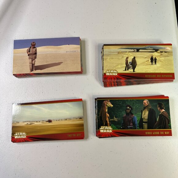 Star Wars Episode 1 Complete Widevision Trading Base Card Set 1-80 Topps - 1999 - Picture 1 of 5